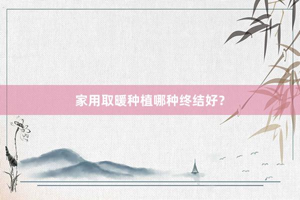 家用取暖种植哪种终结好？
